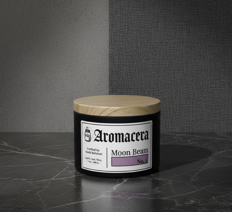 7 oz. Soy Wax Artisanal Candle - "Moon Beam"
